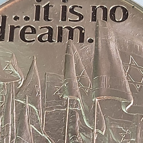 Birth Of Israel May 14, 1948 Bronze The Medalic History Of The Jewish People - Picture 2 of 5