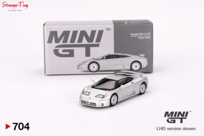 Mini GT Bugatti EB110 GT Grigio Chiaro (LHD) 1/64