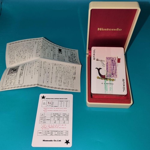 Rare Nintendo playing cards, unused Used Excellent Japan
