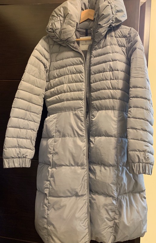 Moncler Down Coat Jacket Size 3 Gray