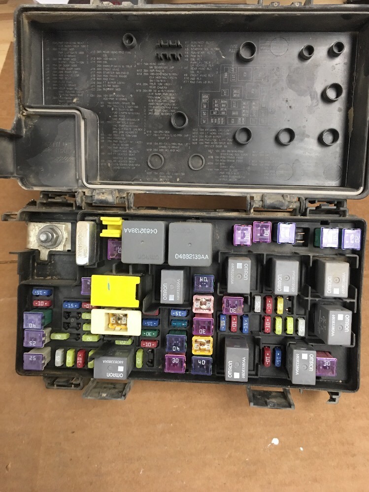 2012 DODGE RAM 1500 TOTALLY INTEGRATED POWER MODULE TIPM 68089323AF