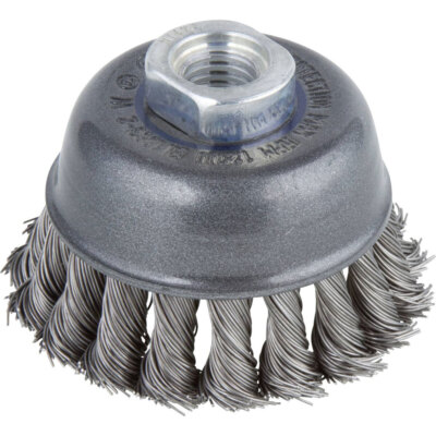 Wolfcraft 2125000 Steel Pot Brush WS M14 Ø75mm 1Pc Robust Design
