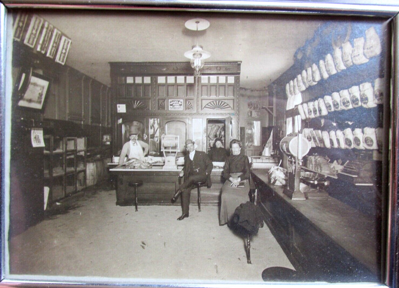 ANTIQUE APOTHECARY PICTURE FRAMED PHOTO DRUG STORE MERCANTILE 1800 1900S ORIGINA