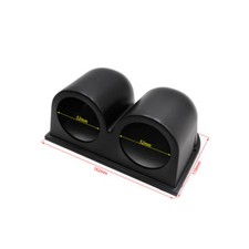 Universal 2inch 52mm Black 2 Dual Hole Dash Gauge Pod Car Meter Mount Holder Cup