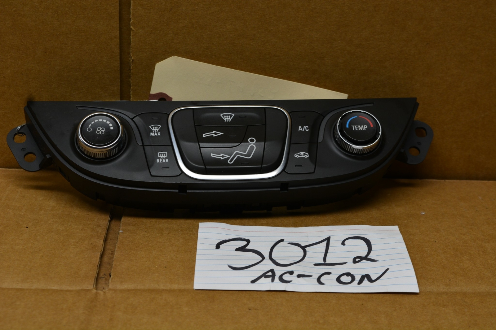 16 17 Chevrolet Malibu Used AC and Heater Control Stock #3012-AC