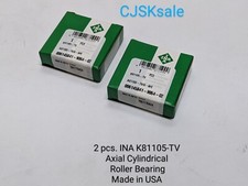 2 pcs. INA K81105-TV Axial Cylindrical Roller Bearing Made in USA (NEW).