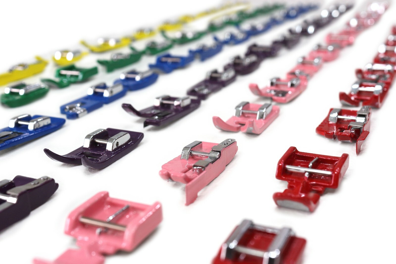 Coloured Sewing Machine Feet Universal Fit, Brother, Janome, Toyota