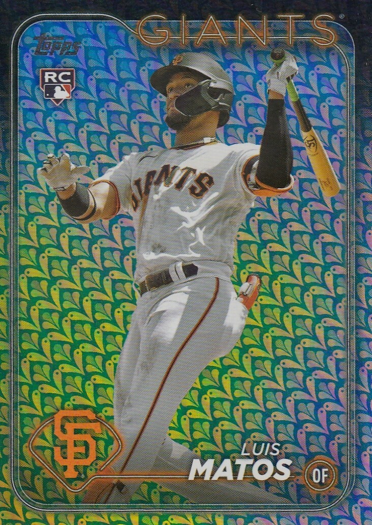 LUIS MATOS TOPPS ROOKIE EASTER HOLIDAY PARALLEL RC GIANTS #28 2024 24