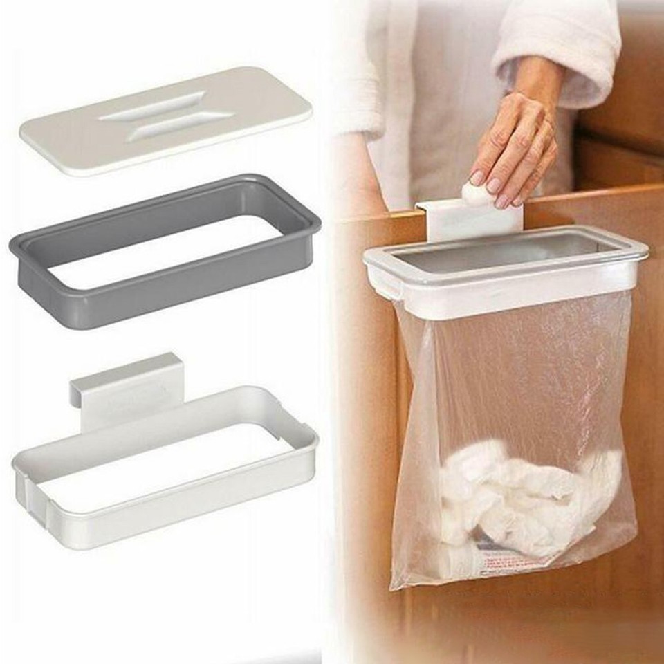 1 Pc Removable Hanging Bag Holder Home Kitchen Rubbish Waste Bin Bags