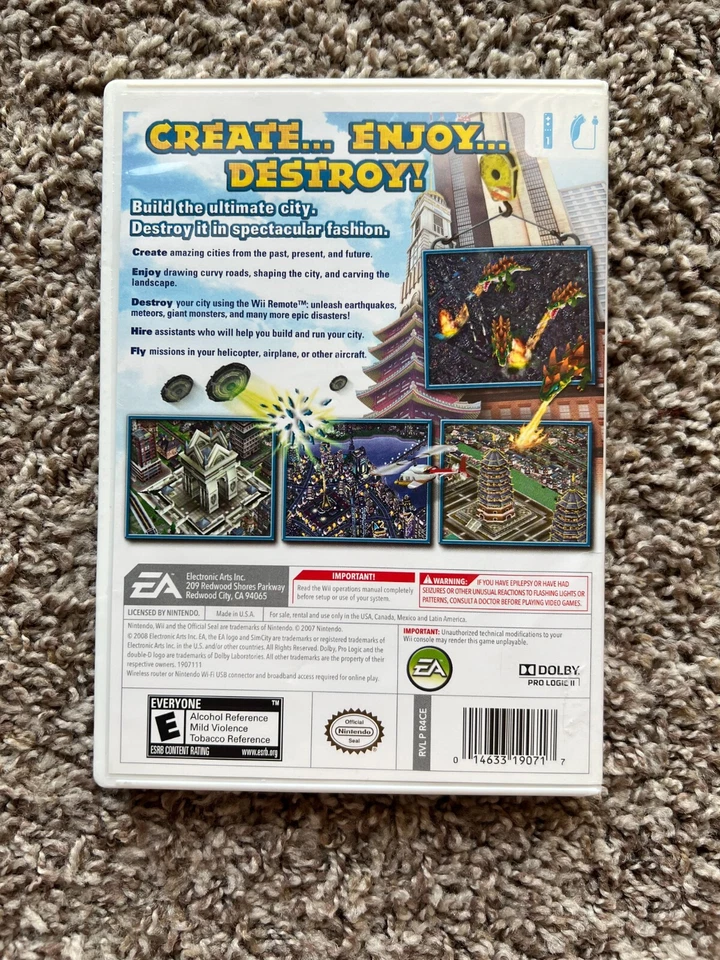 SimCity Creator for Nintendo Wii (2008) - Acceptable Condition, Fast Shipping - Image 2 of 3
