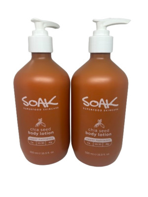 Soak Body Lotion Chia Samen Hautpflege 500ml x 2 