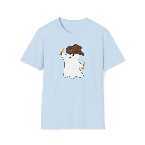 COWBOY BEER GHOST T-SHIRT, Unisex Softstyle T-Shirt, Halloween, gift, - Picture 32 of 49