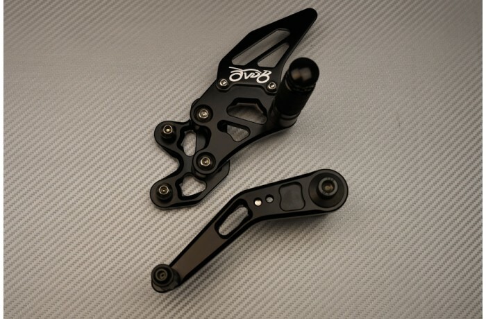 Commandes reculées dorées de précision pour Suzuki GSXR 600 de 2011 à 2017