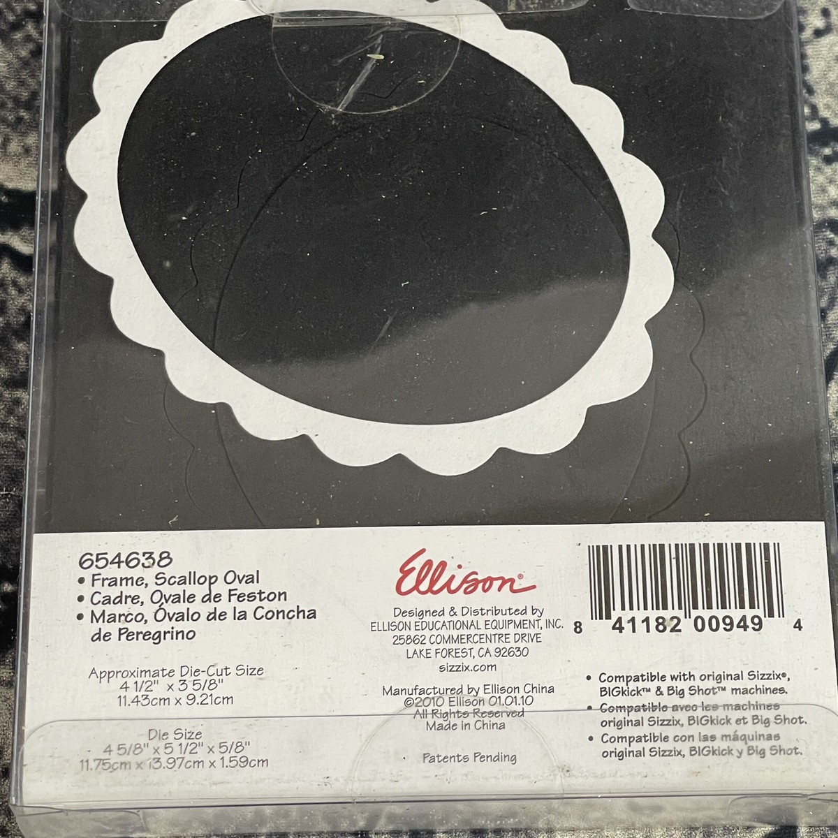 Sizzix Scallop Oval Original Die-Cutter Lg Provo Craft Frame