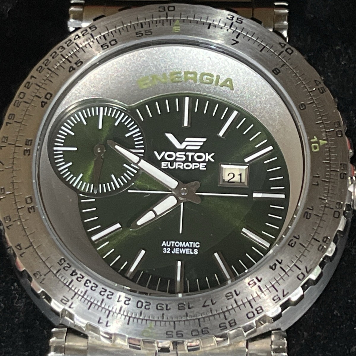 ワールドテックウォリアー　レネゲード Vostok-Europe Energia Russian Watch Limited Edition Green Dial 182