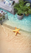 3D Beach Starfish 126 Floor Wall Paper Wall Print Decal Wall Deco AJ WALL Zoe