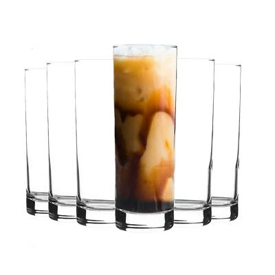 LAV 6x Ada Highball Glasses Contemporary Water Juice Cocktail Tumblers 315ml