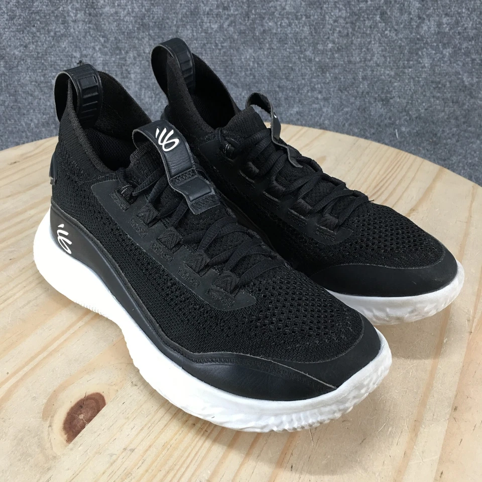 Кроссовки молодежные Under Armour Shoes 6.5 Curry Flow 8 черные на шнуровке 3023527-002 - Изображение 3 из 4
