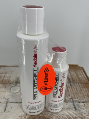 PAUL MITCHELL SUPER SCULPT STYLING GLAZE 8.5 OZ & 3.4 OZ - 2PCS