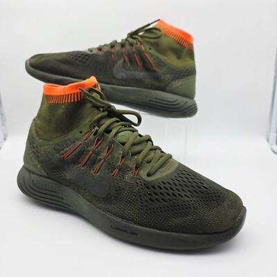 Nike Lunarglide DBSide Legion Green 3M Running Shoes Men's Size 