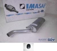 Imasaf ESD Auspuff Endtopf für Saab 9000+SchräGheck 2.0+2.3 -16 Turbo 1989-1998