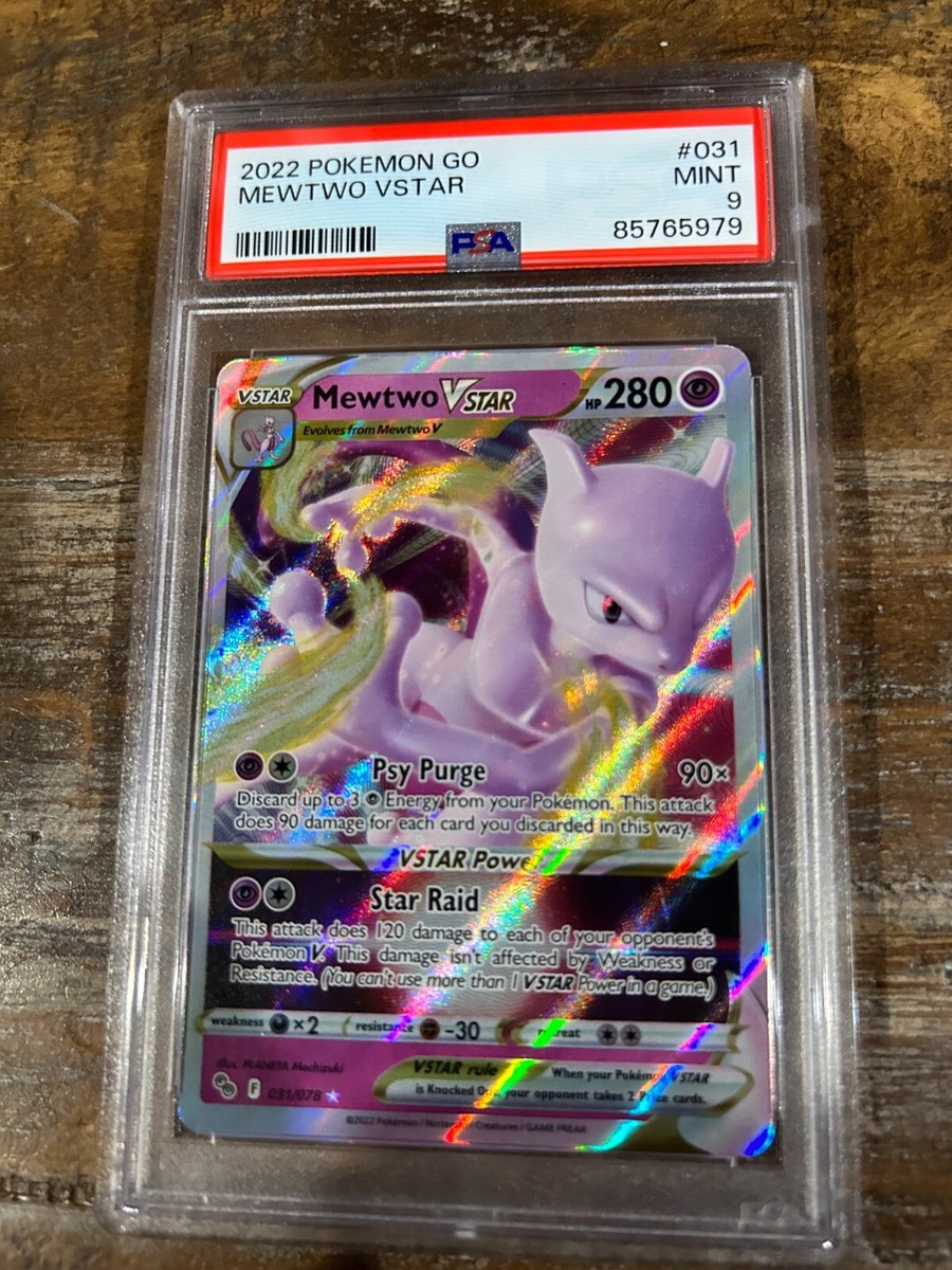 POKEMON 2022 GO MEWTWO Vstar #031 PSA 9 Mint RARE 2 | eBay