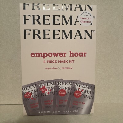Freeman Empower Hour 4pc. face mask Kit! Energy, Clarifying, Hydrating & Calming