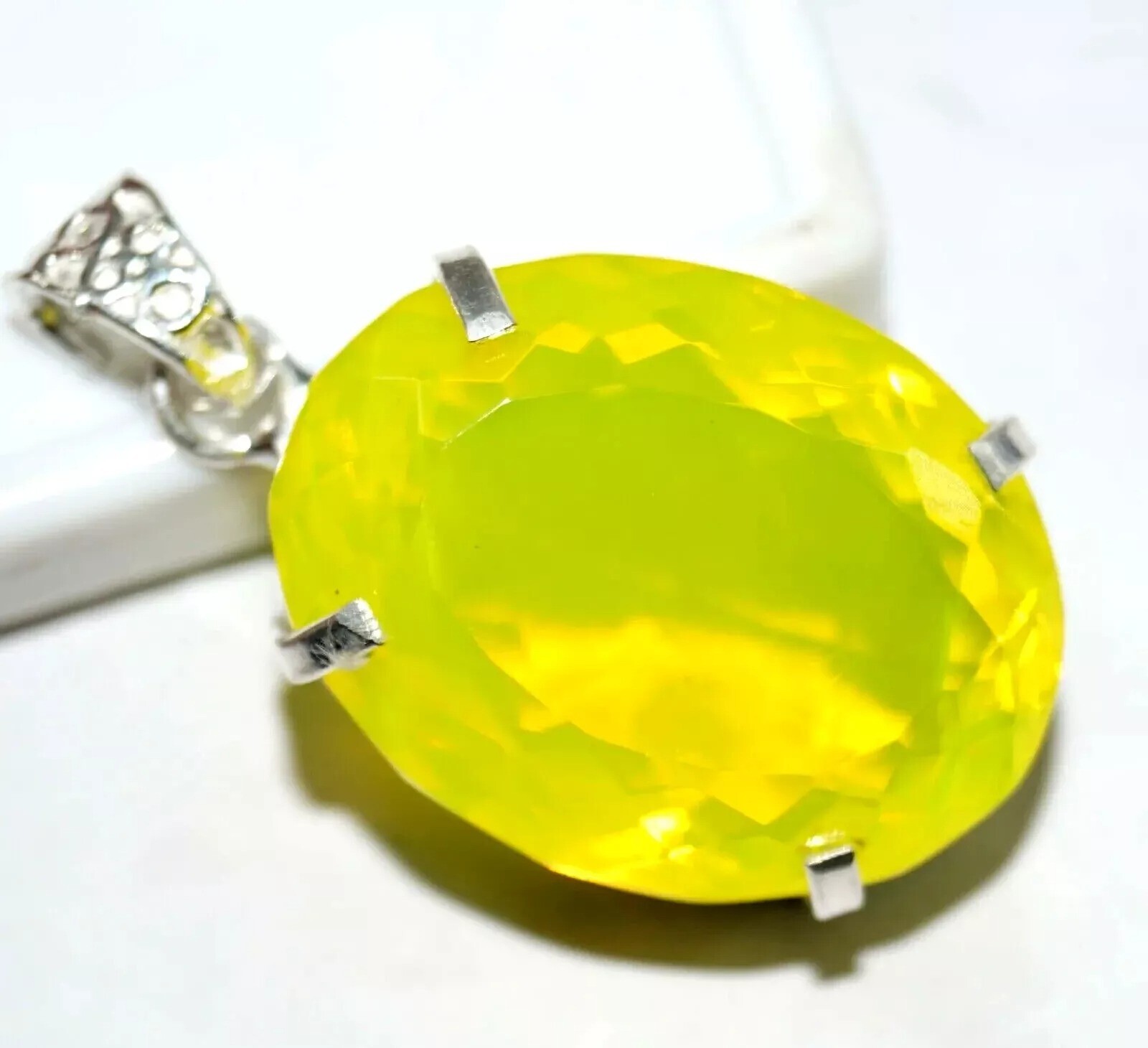 95.28 Ct Certified Natural Opal 925 Sterling Silver Pendant Loose Gemstone