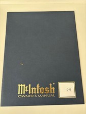 McIntosh C42 Owner Manual