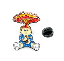 ADAM BOMB PIN Garbage Pail Kids Topp's Trading Cards Gift Enamel Lapel Brooch