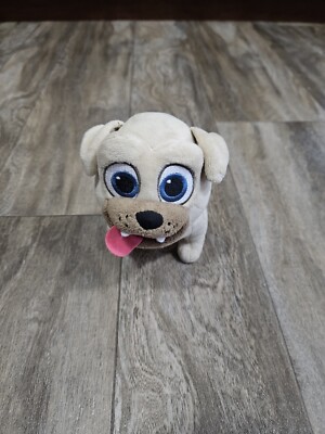 Disney Junior Puppy Dog Pals Rolly Pug Plush 6  Stuffed Animal Toy Soft Cute