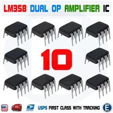 10pc LM358 LM358N LM358P Dual Op ICs Amp DIP-8 Low Power Operation Amplifier