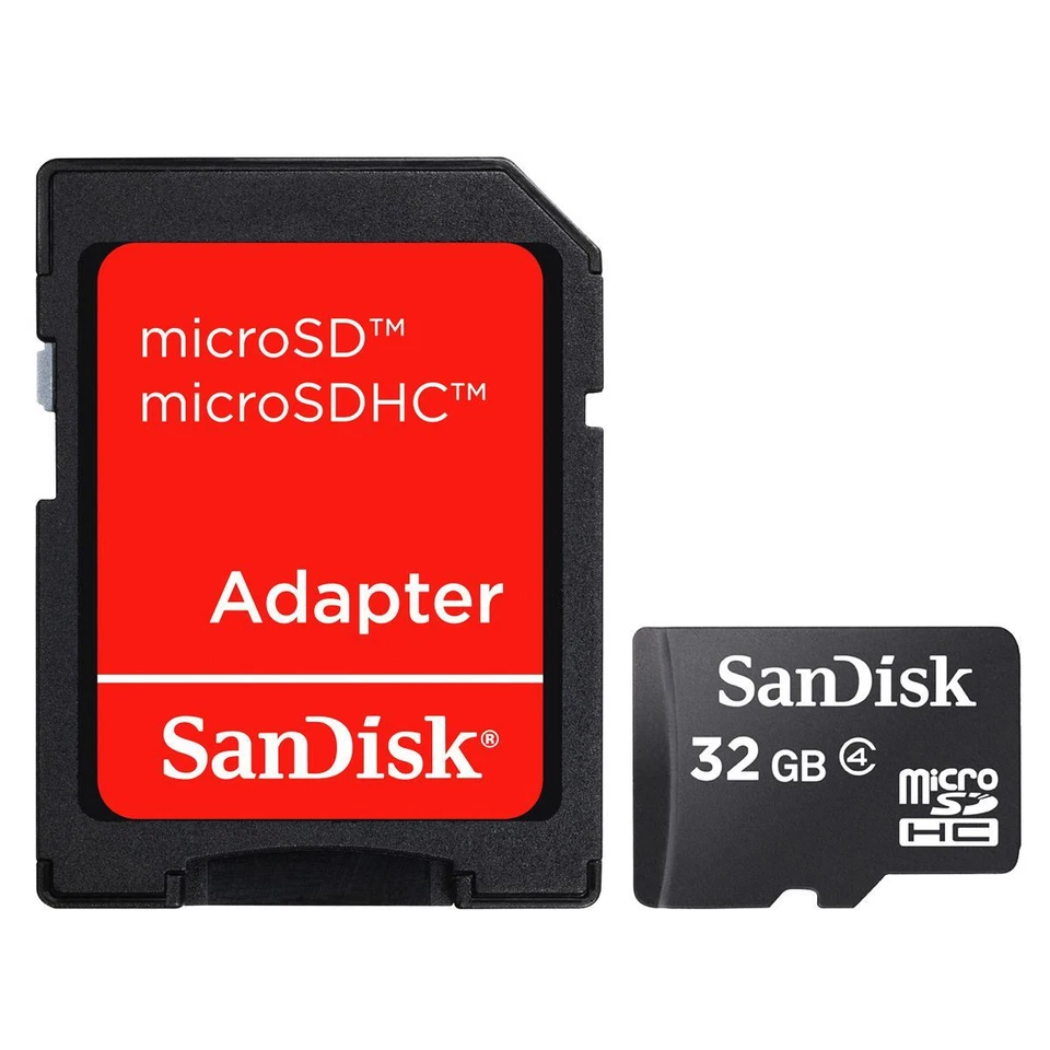 SanDisk 32GB MicroSD Micro SD SDHC TF Flash Class 4 Memory Card 32G with Adapter - Image 3 of 3