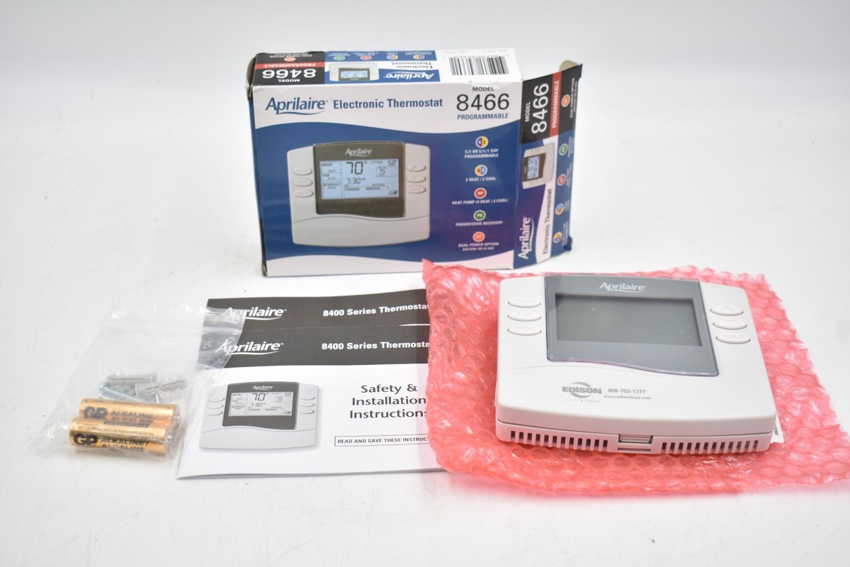 Aprilaire Electronic Programmable Thermostat Model 8466 | eBay