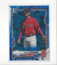 2021 Bowman Chrome Sapphire Prospects #BCP169 Jeter Downs Red Sox