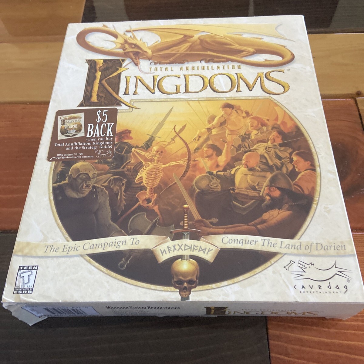 Total Annihilation Kingdoms Big Box PC CD Rom Windows 95/98 Game