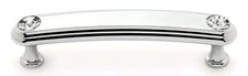 Alno C211-35-PC Swarovski Crystal 3 1/2" Crystal Pull Polished Chrome
