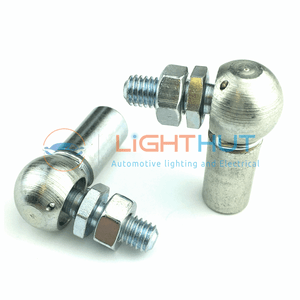 2 x New Angled 10mm Female M8 Thread Gas Strut End Fitting Pair