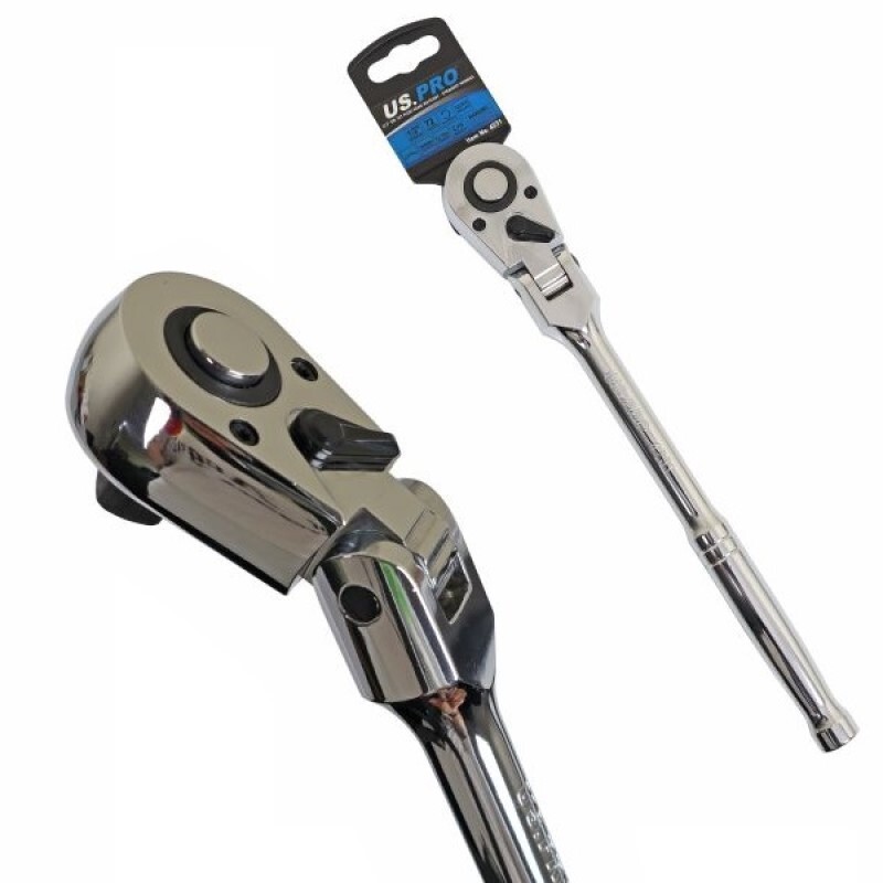 B&Q -  Tools 1/2" Dr 72T Flexi Head Ratchet With Straight Handle 4231 - Image 3