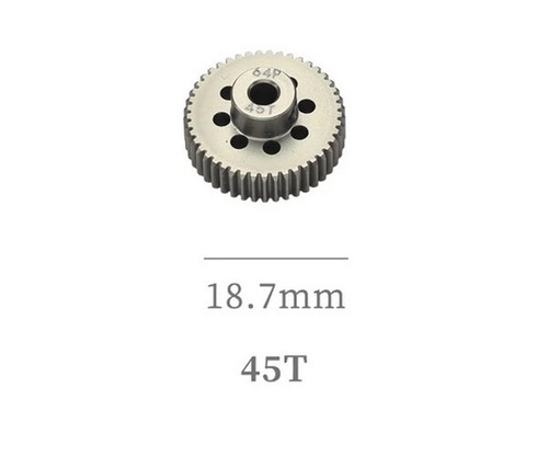HARD COATED ALU 64P PITCH 21T - 54T PINION GEAR FOR 1/8 1/10 CAR BUGGY MONSTER - Picture 49 of 58
