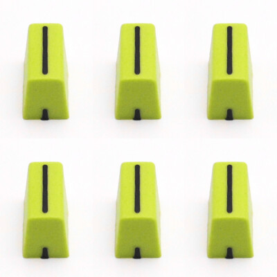 6pcs For  DDJ-SX SZ Rane 61 62 64 68 Denon Numark (Green1) Fader Knob Cap 