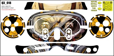 GAMERWRAPS Skin wrap that fits Quest 3 (design 018)