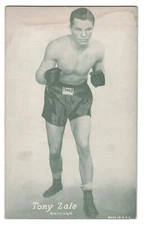 Tony Zale Chicago Arcade Card Champion Boxer Exhibit Mutoscope