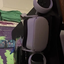 Meta Quest 2 White Standalone VR Headset Plastic Model with Two Controllers