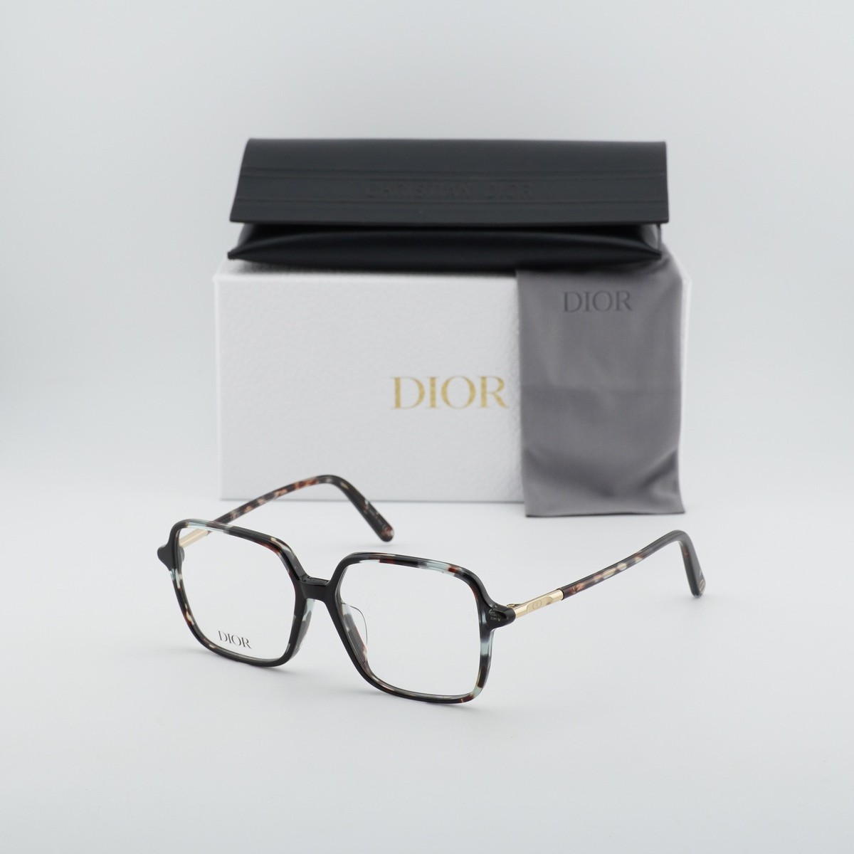 Dior DIOR MINI CD O S2F 2800 Havana/Blue 53mm Eyeglasses New