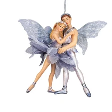 Fairy Couple Resin Ornament 5"