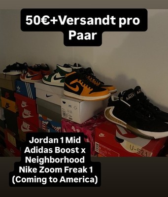 Nike Air Jordan 1 Mid + Nike Zoom Freak 1 + Adidas x Neighborhood (Boost)