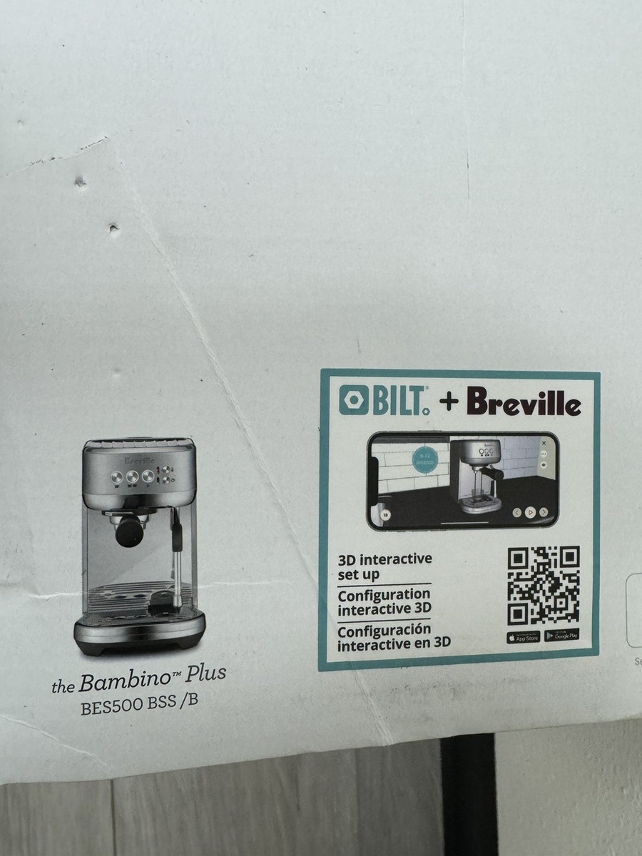 Breville BES500 Bambino Plus Compact Espresso Machine for
