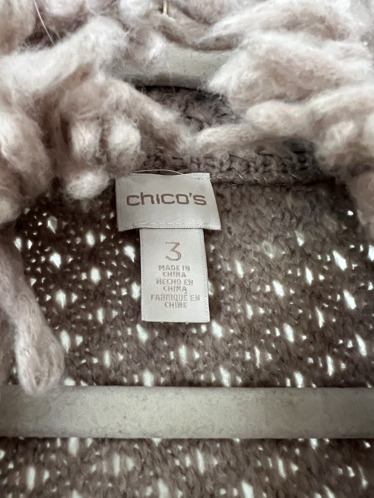 Chicos Wool Blend Open Front Loop Cardigan - image 7