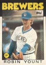 1986 Topps Robin Yount #780 Milwaukee Brewers MLB Baseball Base Card